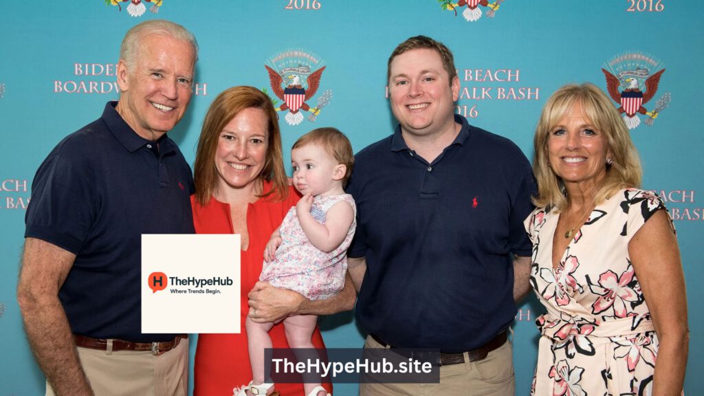 Rare photo of Genevieve Mecher with parents Jen Psaki and Gregory Mecher